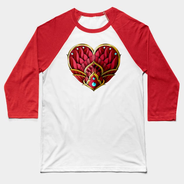 Valentine's Day Baseball T-Shirt by Psydrian